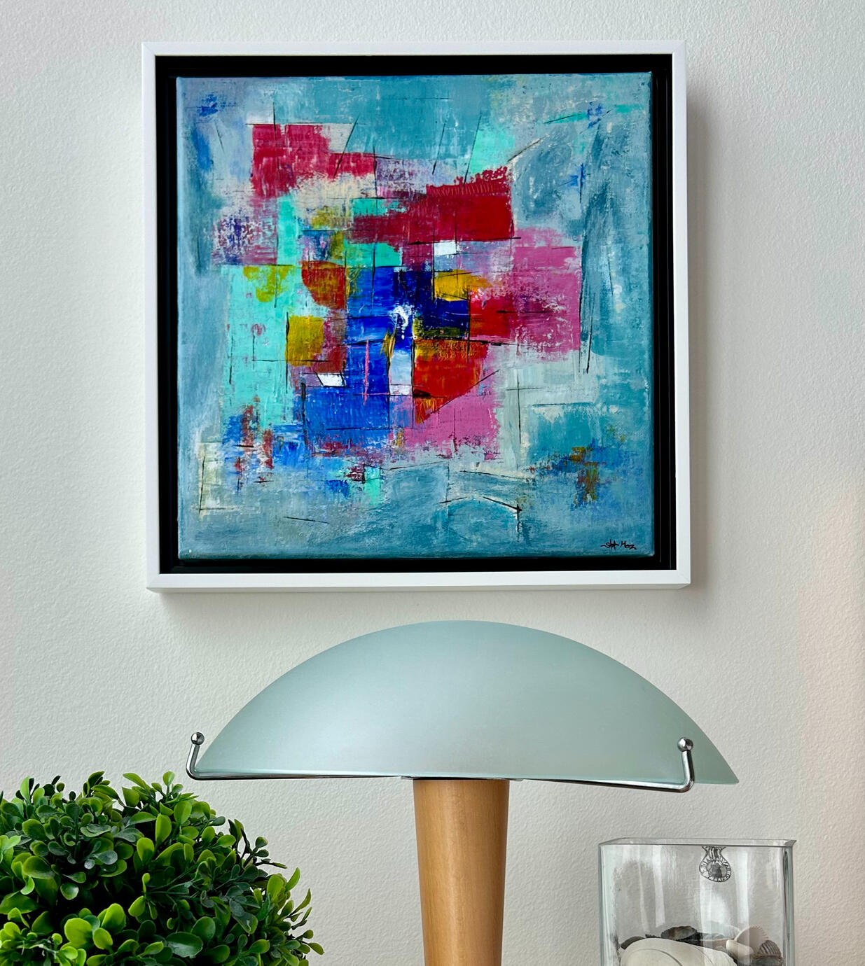 Fragmented Harmony - Abstract Painting 12x12 in