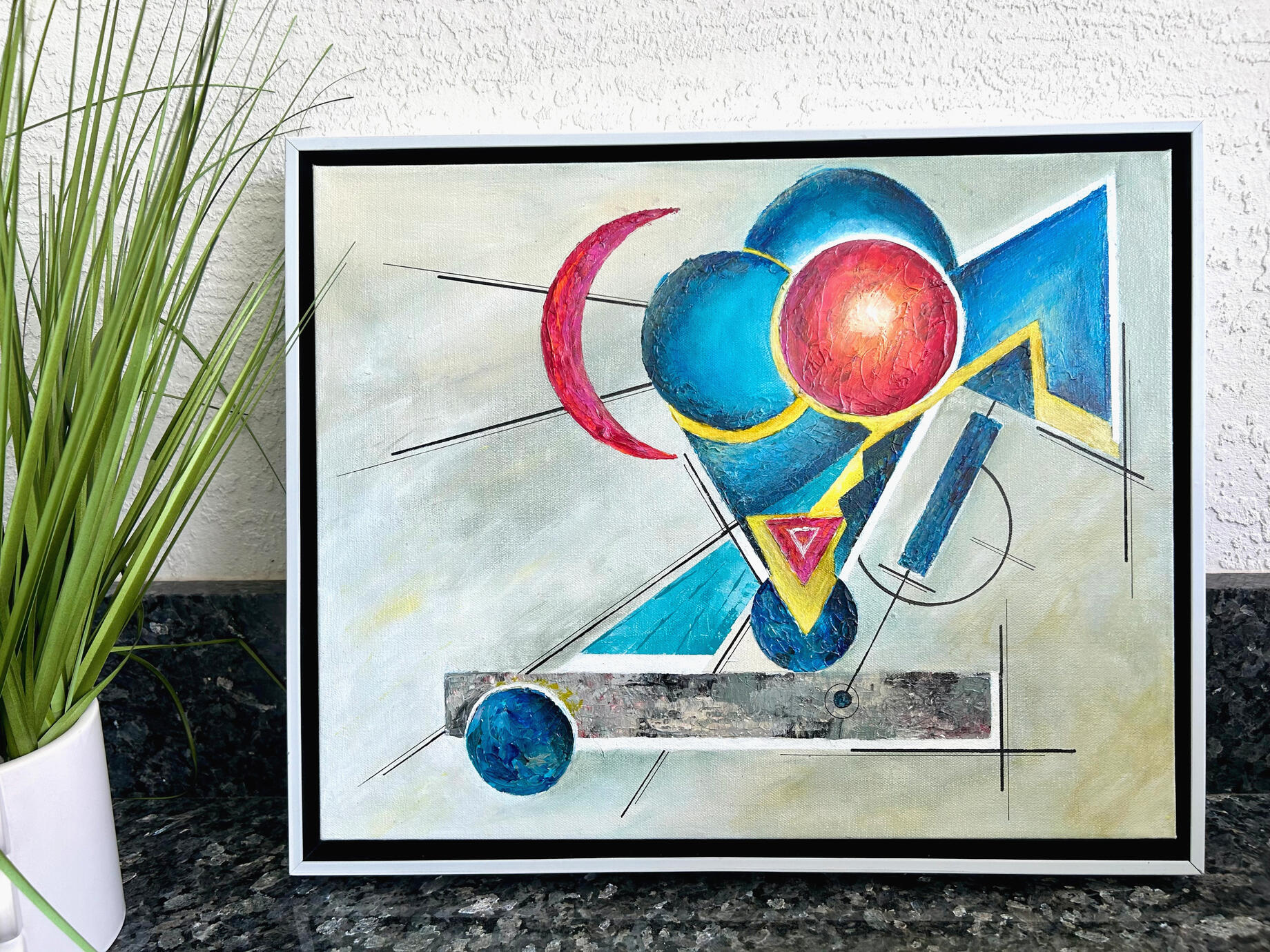 Celestial Mechanics - Abstract Painting 20x16 in